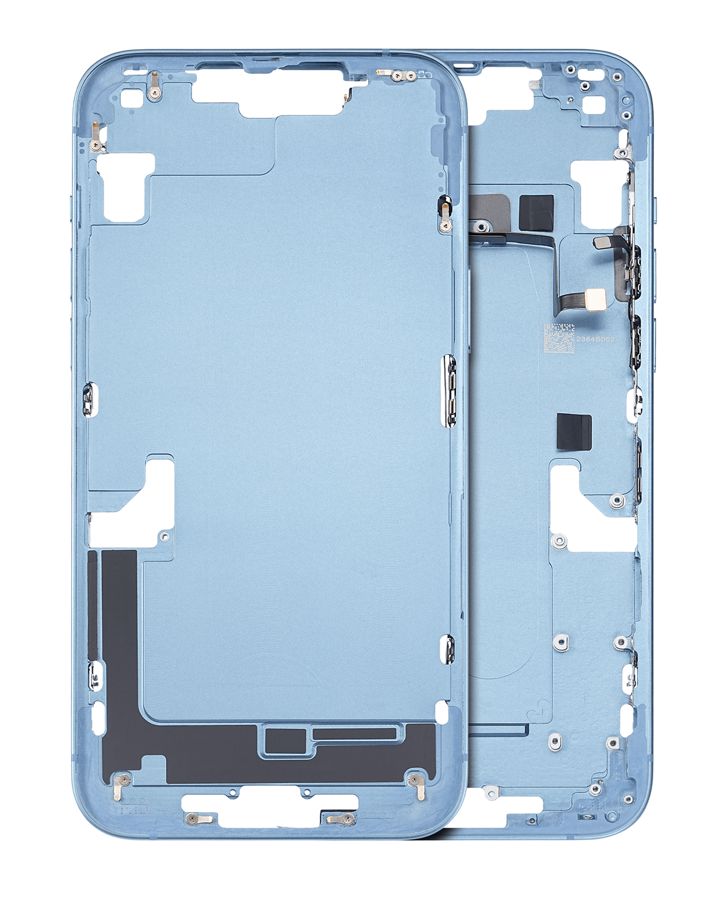 Mid-Frame Housing W/ Small Parts For iPhone 14 Plus (US Version) (Used OEM Pull: Grade B) (Blue)