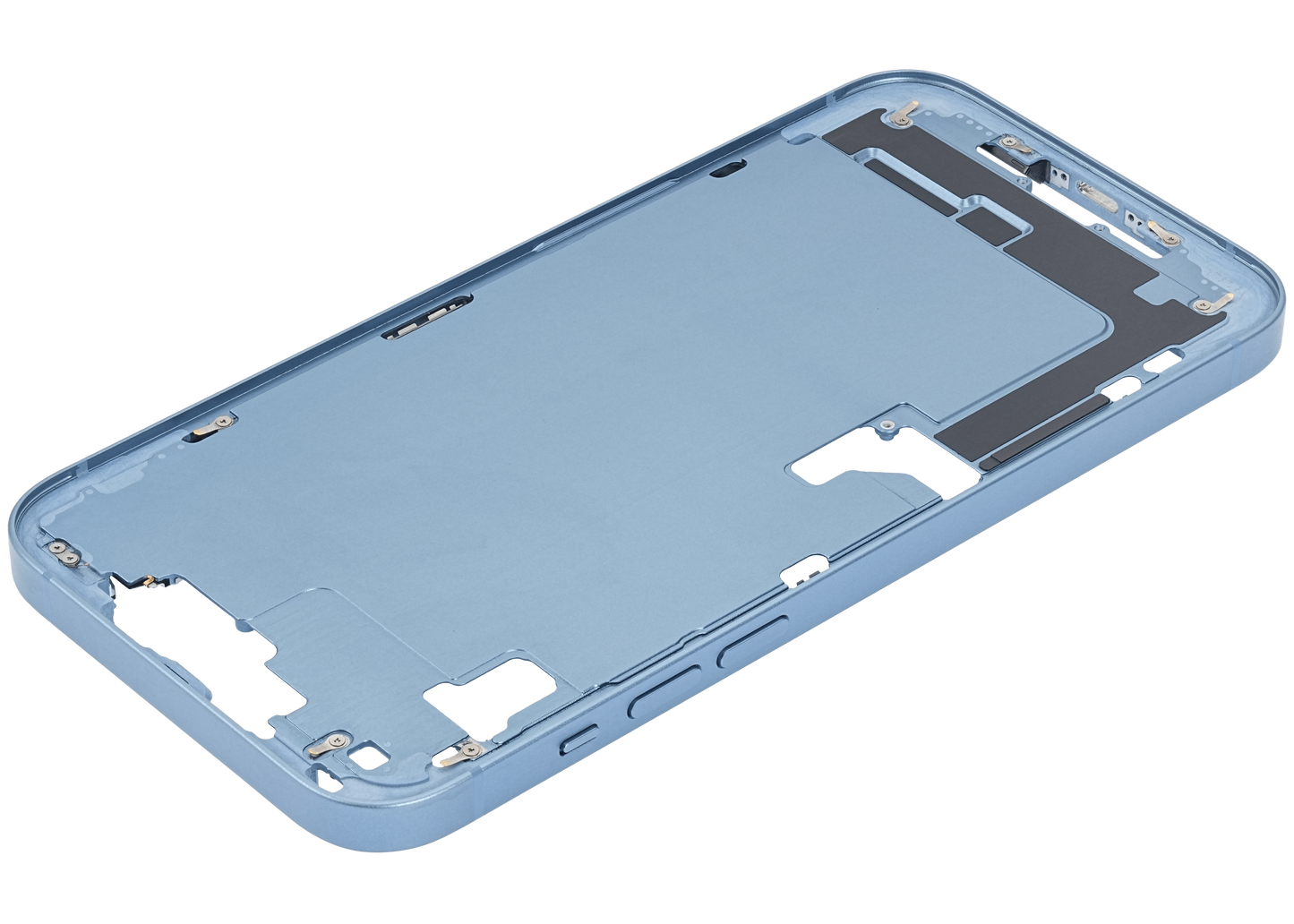 Mid-Frame Housing W/ Small Parts For iPhone 14 Plus (US Version) (Used OEM Pull: Grade B) (Blue)