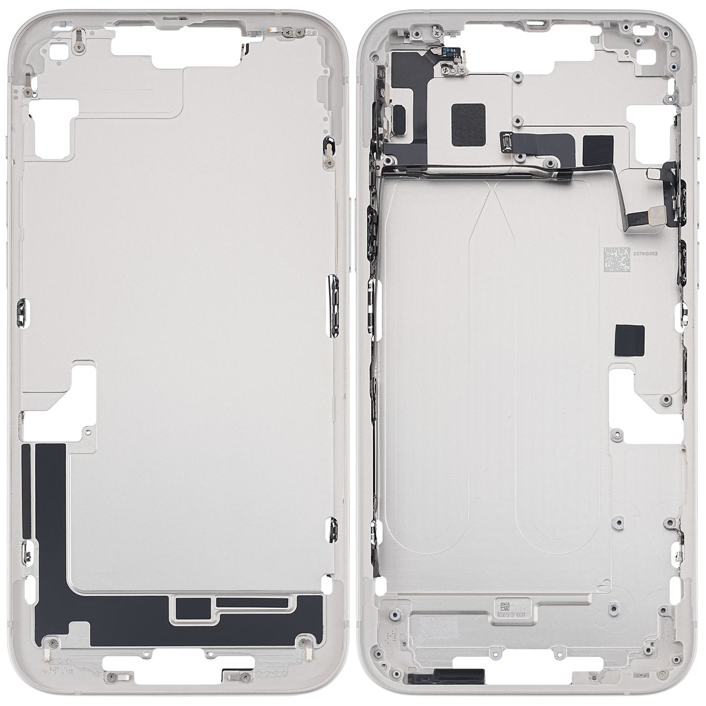 Mid-Frame Housing W/ Small Parts For iPhone 14 Plus (US Version) (Used OEM Pull: Grade B) (Starlight)