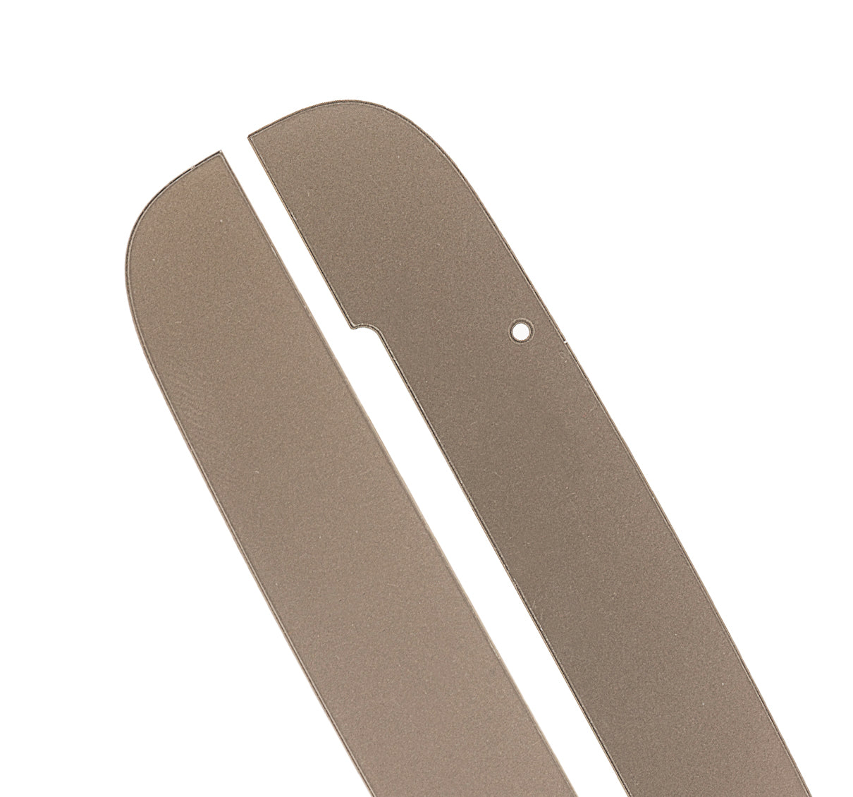 Top And Bottom Back Glass Panels For Motorola Moto Z / Z Force Droid (XT1650-02 / 2016) (Gold) - Motorola replacement part, component detail view, SKU 107082132214