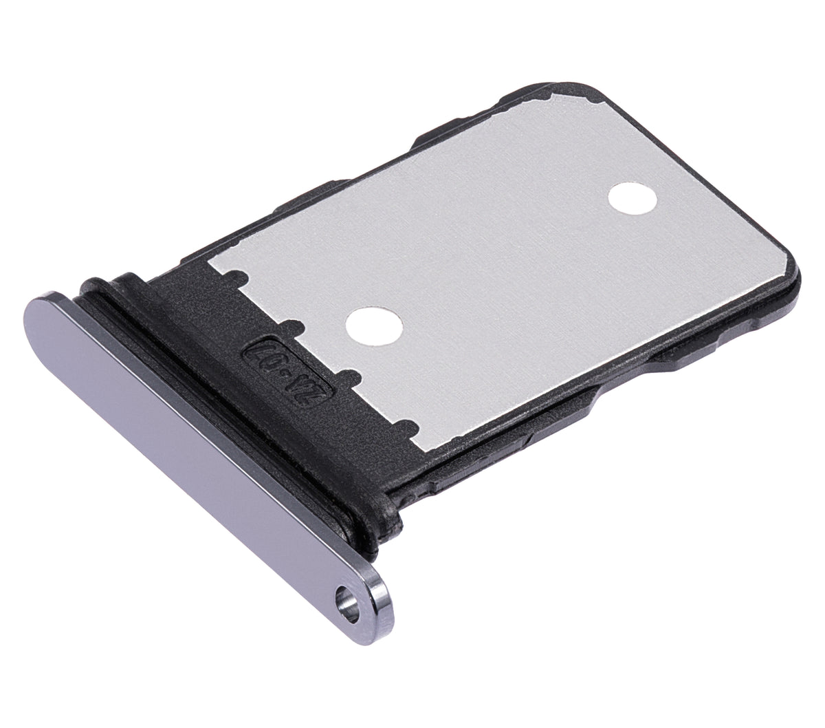 Single Sim Card Tray For Google Pixel 7 (Obsidian) - phone repair part close-up