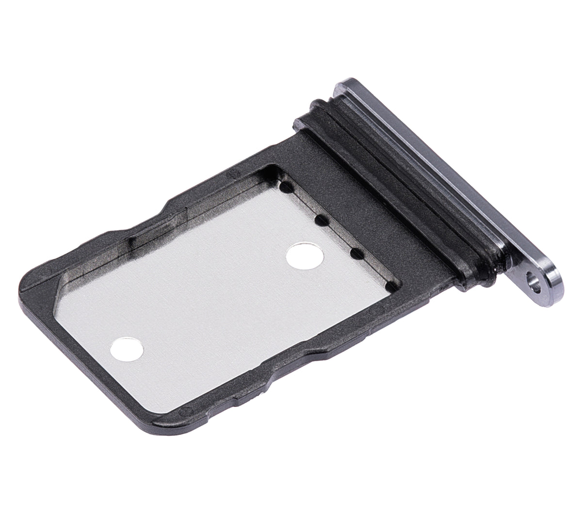 Single Sim Card Tray For Google Pixel 7 (Obsidian) - replacement part additional angle