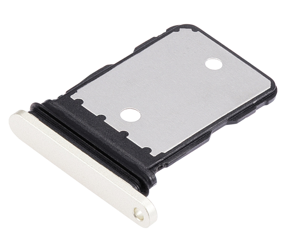 Single Sim Card Tray For Google Pixel 7 (Lemongrass) - phone repair part close-up