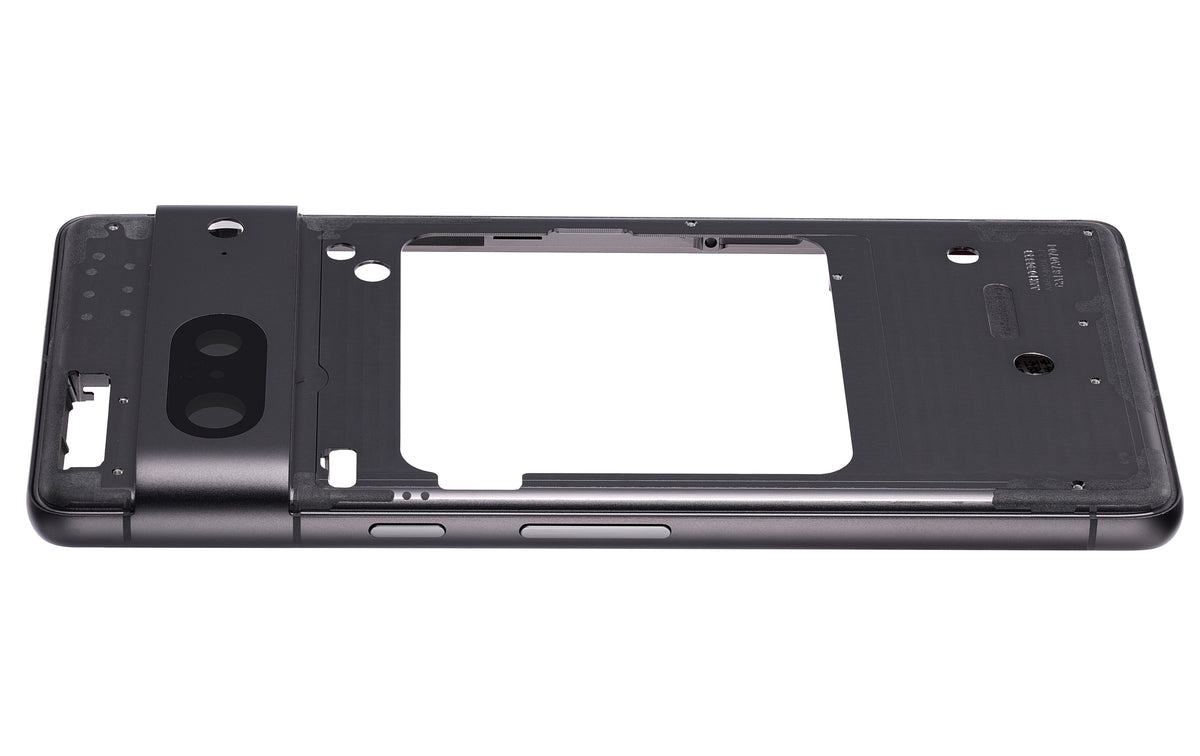 Mid-Frame Housing For Google Pixel 7 (Obsidian) - phone repair part close-up