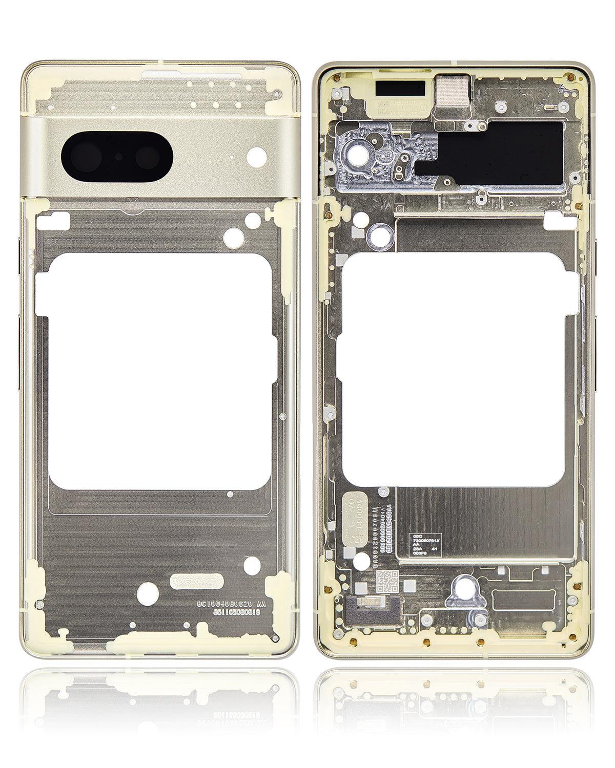 Mid-Frame Housing For Google Pixel 7 (Lemongrass) - repair component detailed angle