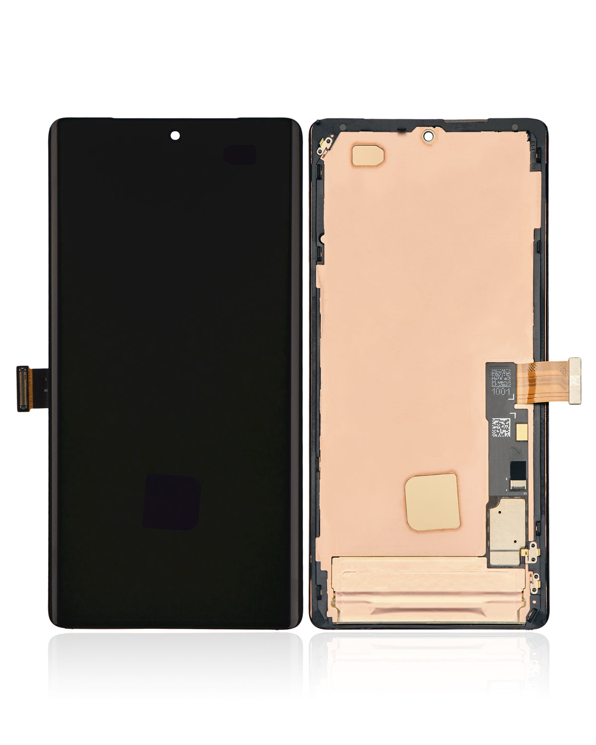 OLED Assembly With Frame (Without Fingerprint Sensor) For Google Pixel 7 Pro (Refurbished) (All Colors) - repair component detailed angle