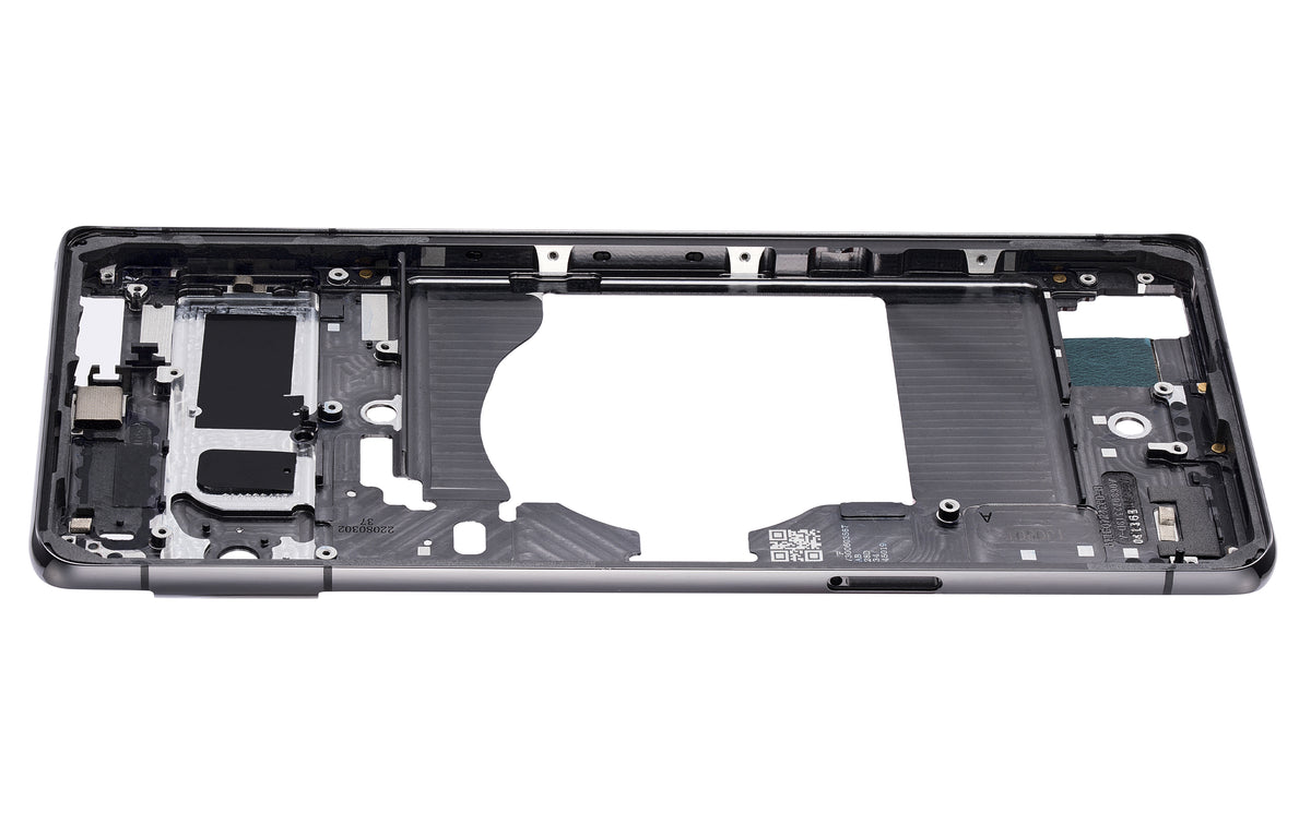 Mid-Frame Housing For Google Pixel 7 Pro (Obsidian) - replacement part additional angle