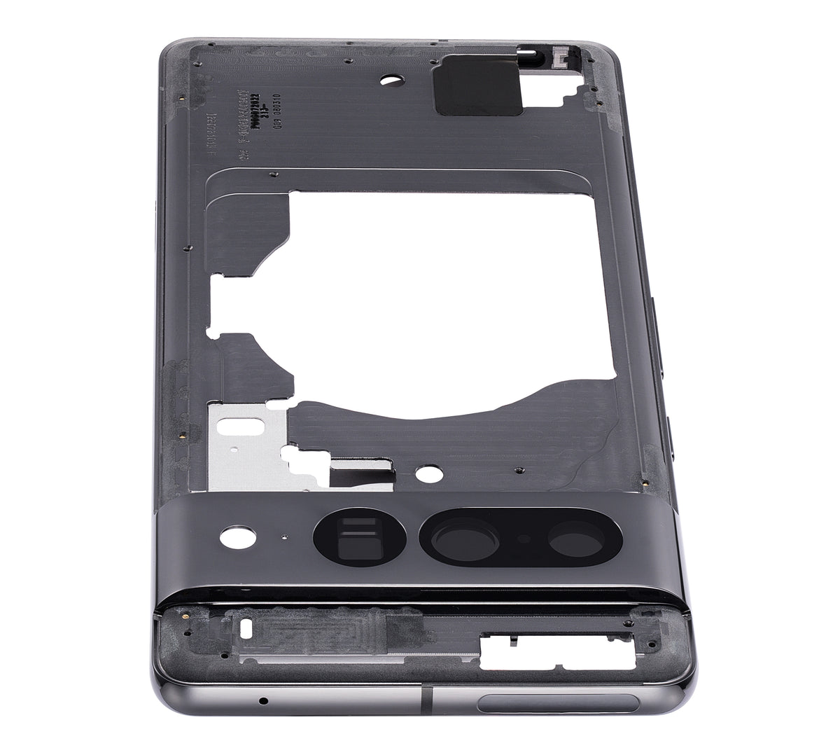 Mid-Frame Housing For Google Pixel 7 Pro (Obsidian) - repair component alternate view