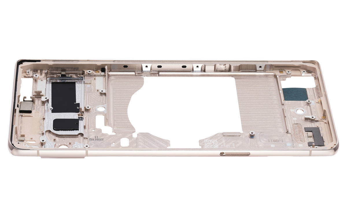 Mid-Frame Housing For Google Pixel 7 Pro (Hazel) - replacement part additional angle