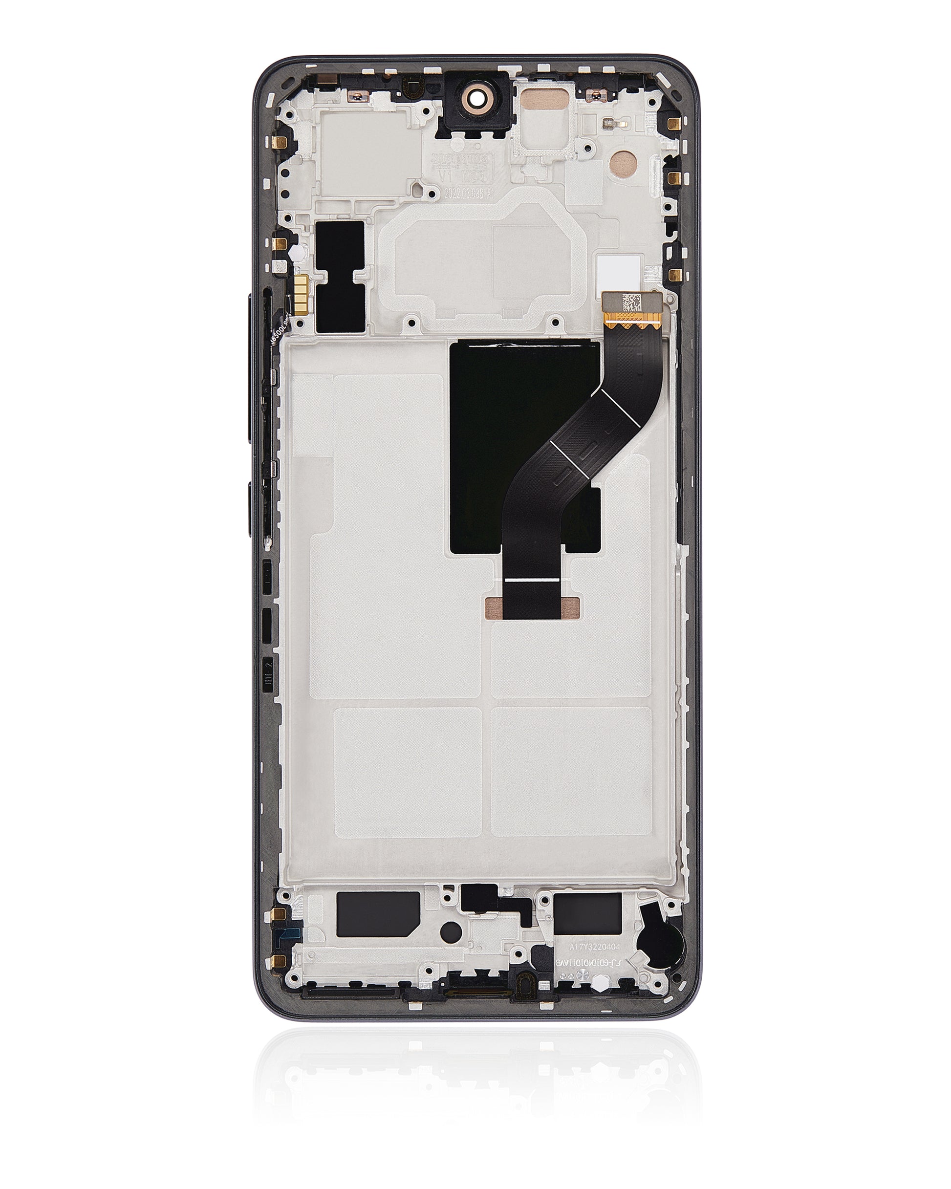 OLED Assembly With Frame For Xiaomi 12 Lite (Refurbished) (Black) – mobile replacement component detail – OLED Display Replacement for phone repair