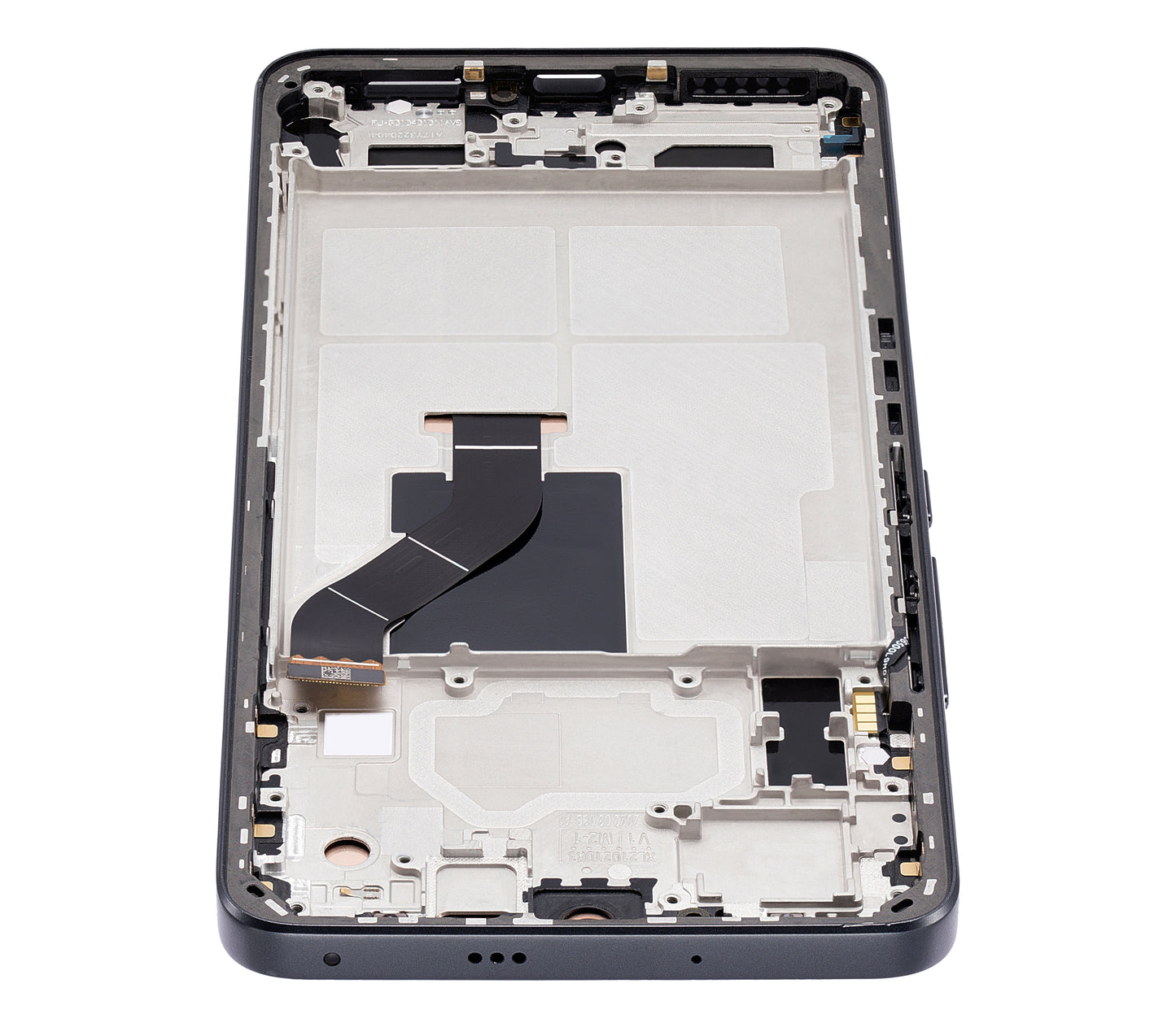 OLED Assembly With Frame For Xiaomi 12 Lite (Refurbished) (Black) – repair component detail view – OLED Display Replacement for phone repair