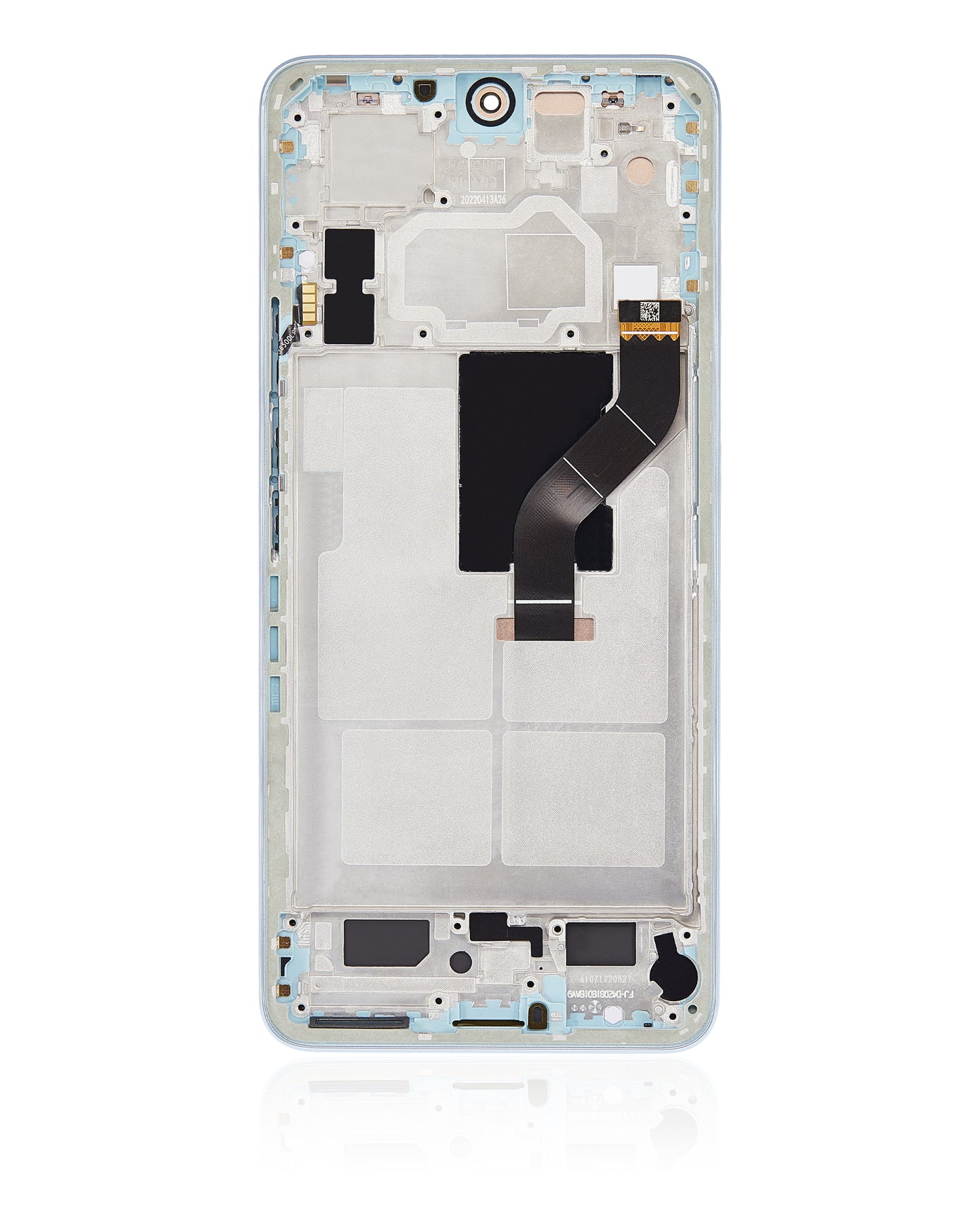 OLED Assembly With Frame For Xiaomi 12 Lite (Refurbished) (Lite Green) – technician repair part view – OLED Display Replacement for phone repair