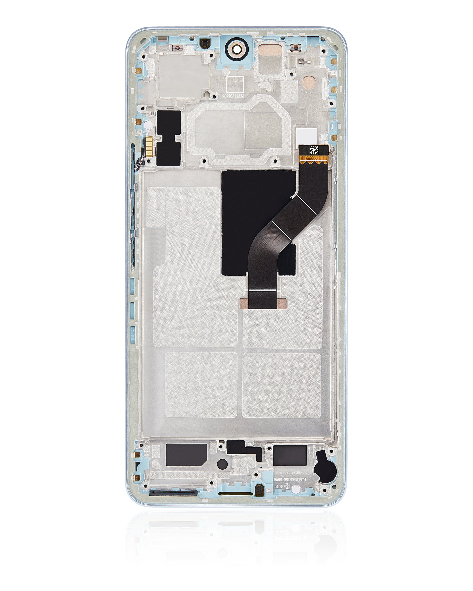 OLED Assembly With Frame For Xiaomi 12 Lite (Refurbished) (Lite Green) – technician repair part view – OLED Display Replacement for phone repair