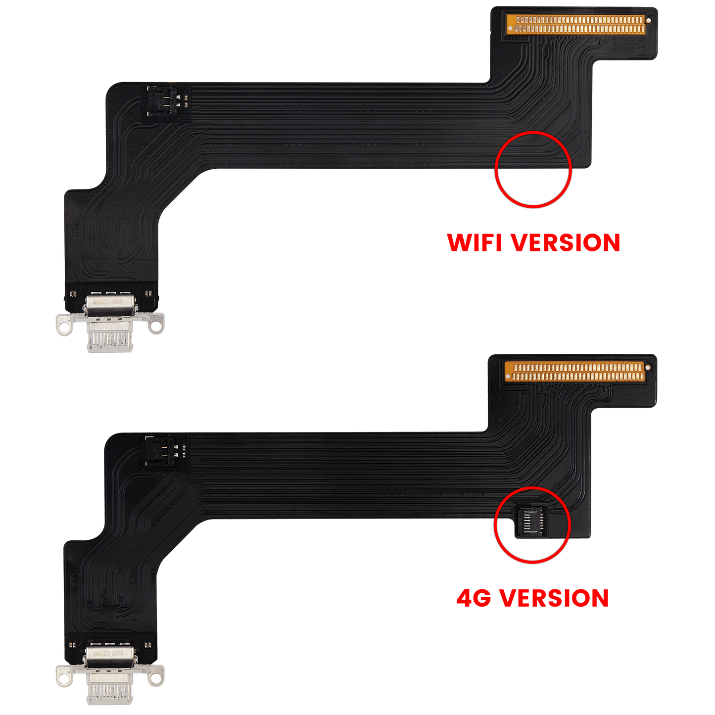 Charging Port Flex Cable For iPad 10 (2022) (WiFi Only) (Aftermarket Plus) (Silver)