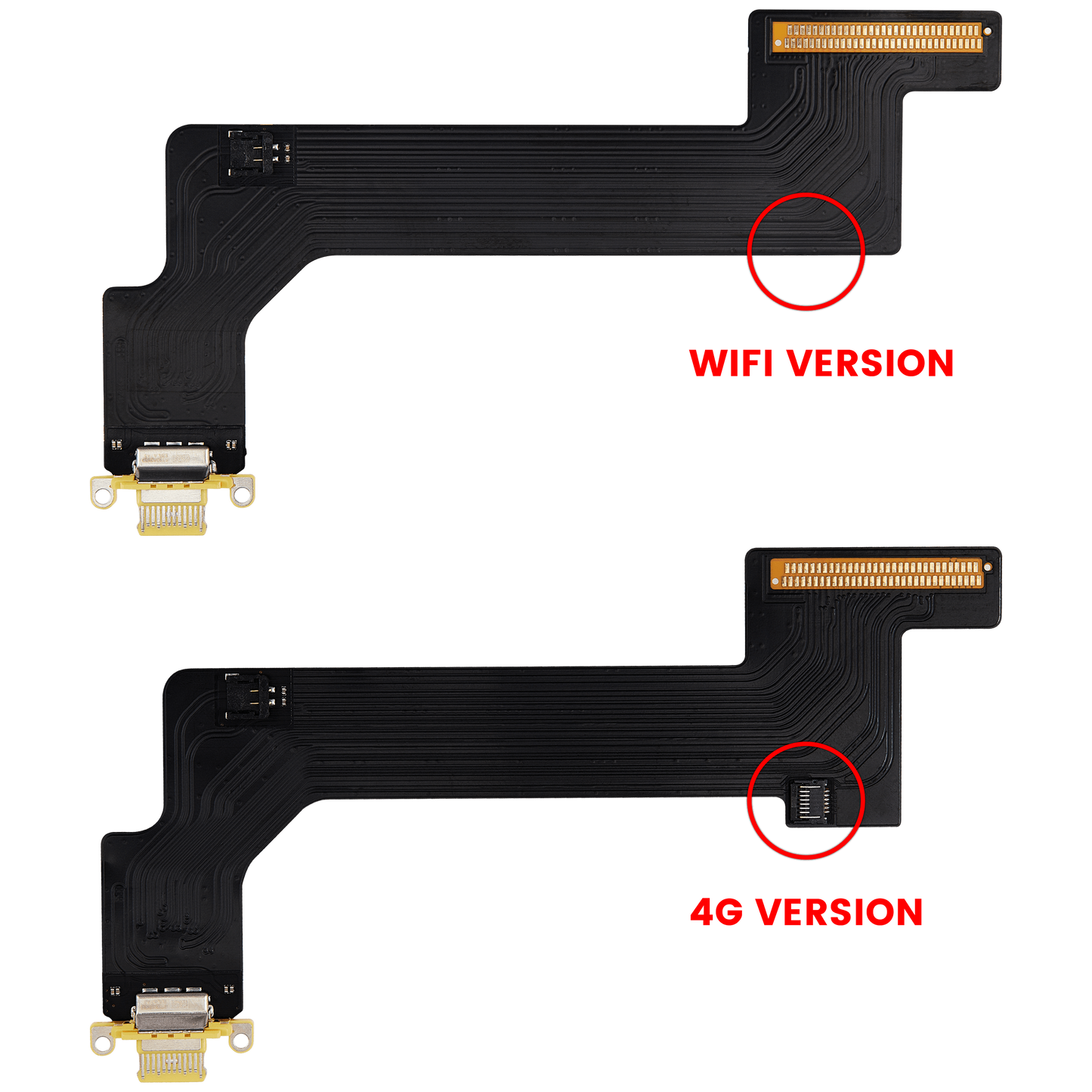 Charging Port Flex Cable For iPad 10 (2022) (WiFi Only) (Aftermarket Plus) (Yellow)