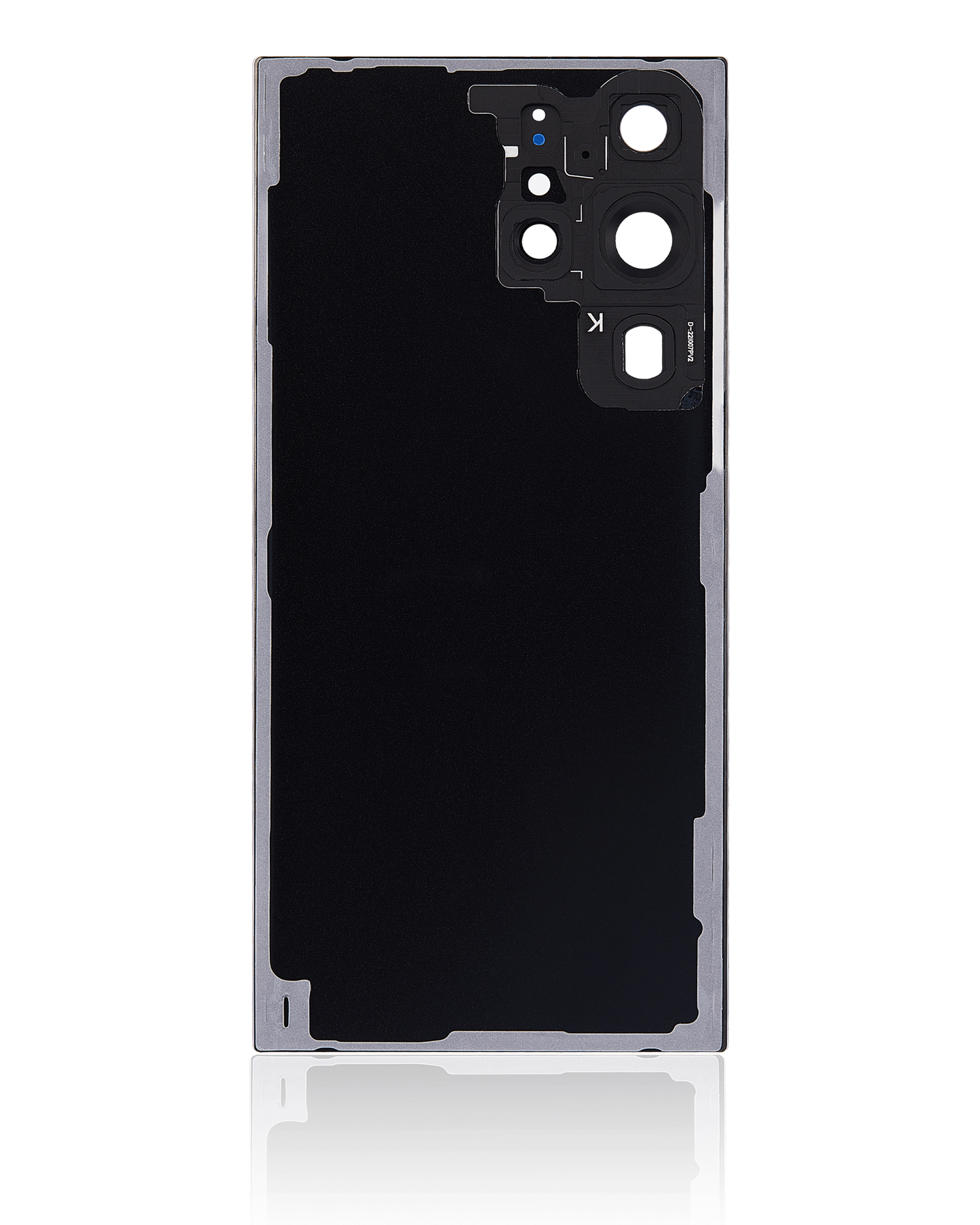 Back Cover Glass With Camera Lens For Samsung Galaxy S23 Ultra 5G (No Logo) (Aftermarket Plus) (Phantom Black)