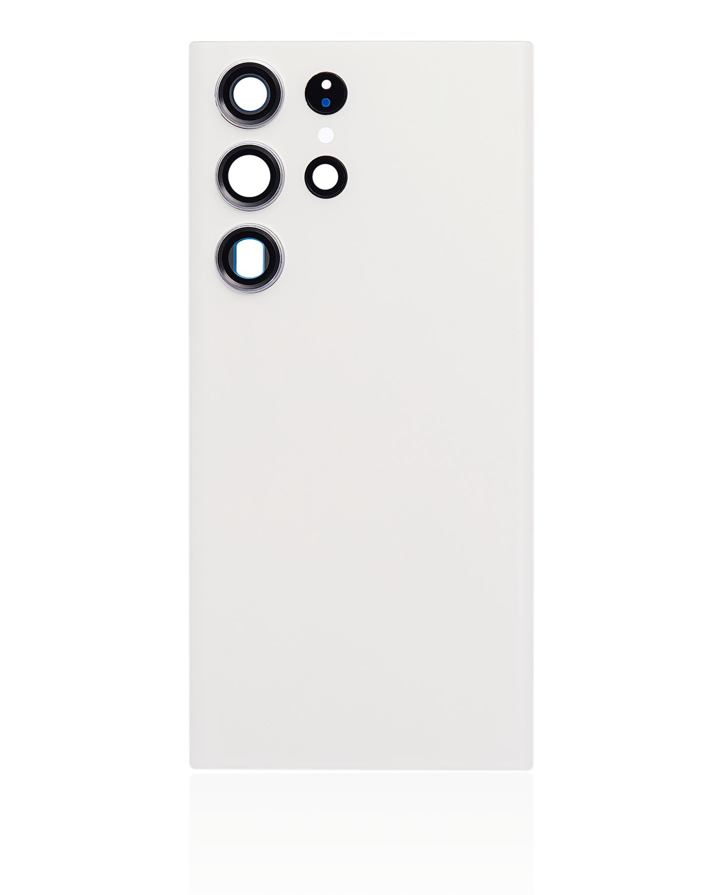 Back Cover Glass With Camera Lens For Samsung Galaxy S23 Ultra 5G (No Logo) (Aftermarket Plus) (Cream)