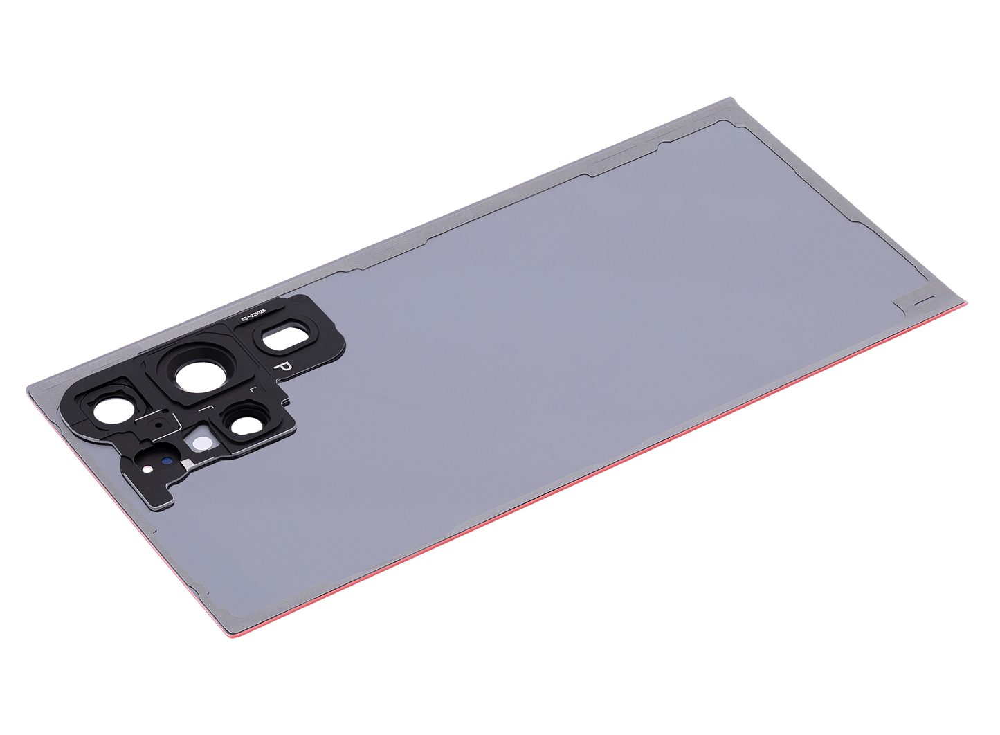 Back Cover Glass With Camera Lens For Samsung Galaxy S23 Ultra 5G (No Logo) (Aftermarket Plus) (Red)