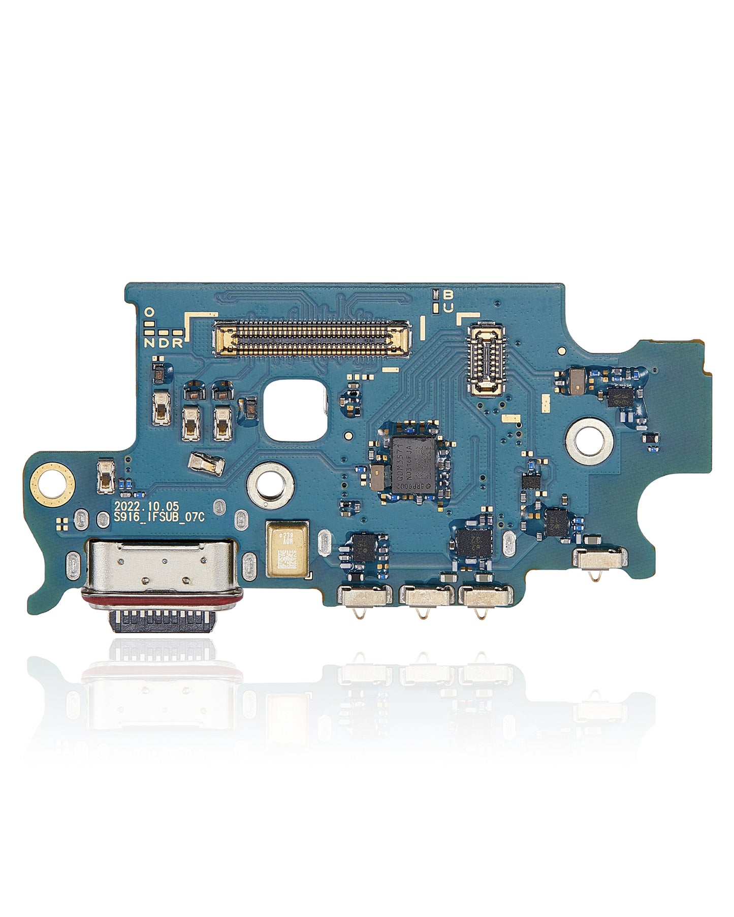 Charging Port Board With Sim Card Reader For Samsung Galaxy S23 Plus 5G (S916B) (International Version) (Premium)