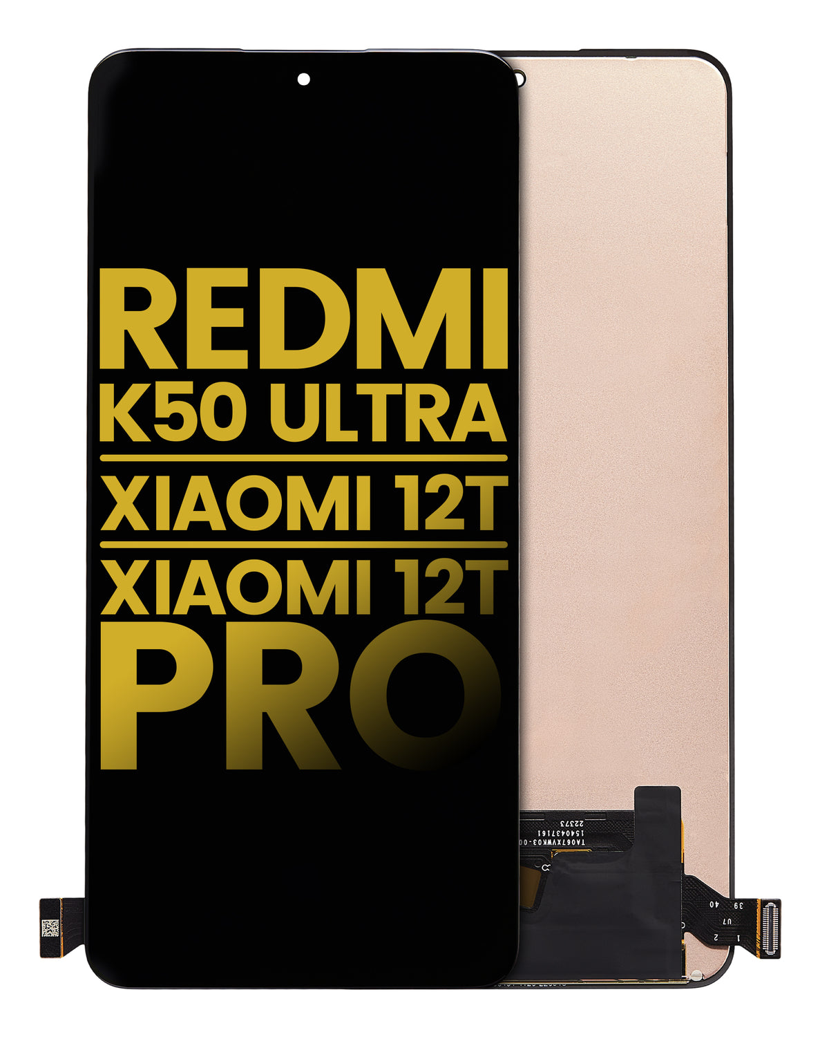 OLED Assembly Without Frame For Xiaomi Redmi K50 Ultra / 12T / 12T Pro (Refurbished) (All Colors) – replacement part product view – OLED Display Replacement for phone repair