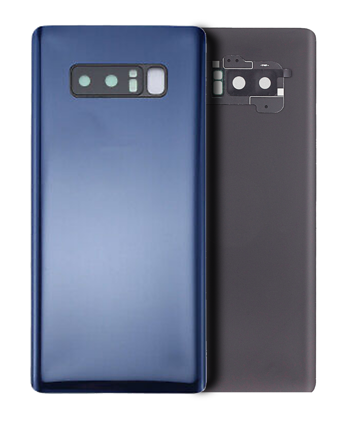 Back Cover Glass Without Camera Lens For Samsung Galaxy Note 8 (No Logo) (Aftermarket Plus) (Deepsea Blue)