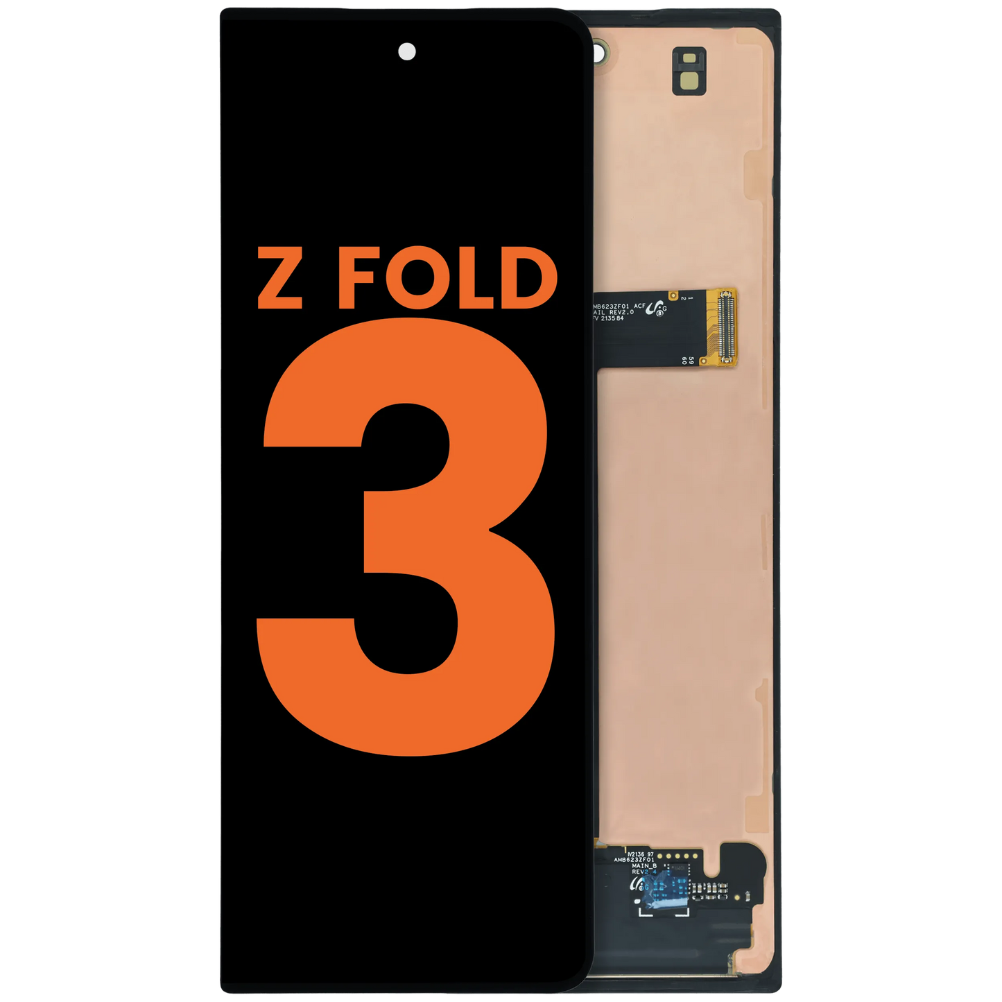 Outer OLED Assembly For Samsung Galaxy Z Fold 3 5G (Blemish: Grade C) (All Colors)