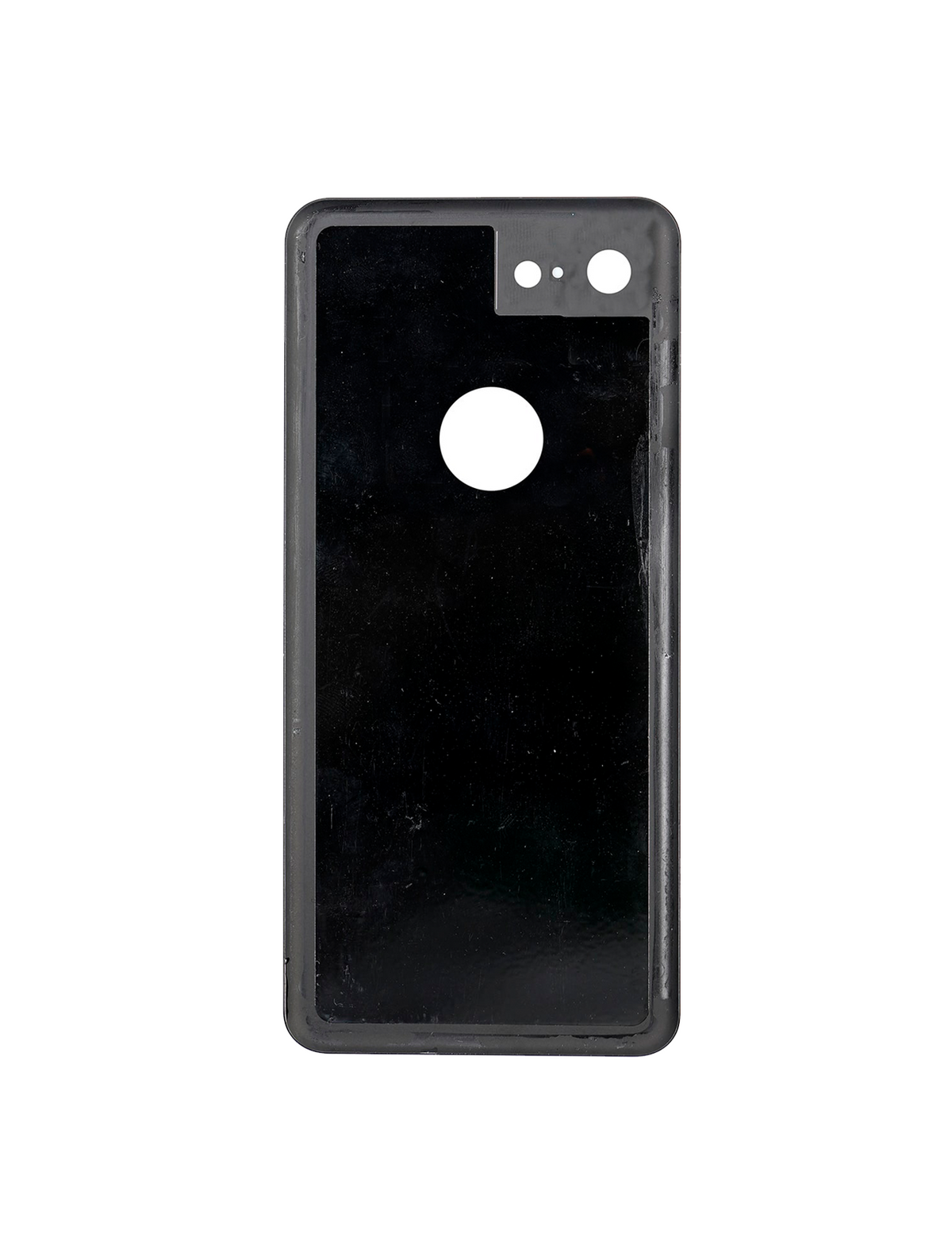 Back cover Glass For Google Pixel 3 (Used OEM Pull: Grade New) (Black) - replacement component detail view