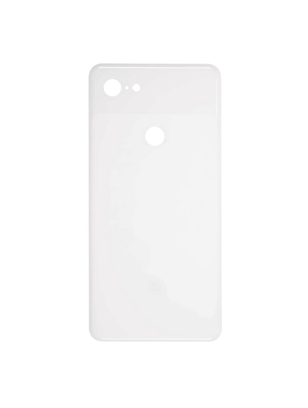 Back cover Glass For Google Pixel 3 (Used OEM Pull: Grade New) (White) - repair component alternate view