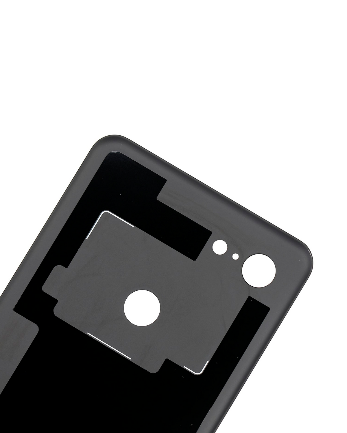 Back cover Glass For Google Pixel 3 XL (Used OEM Pull: Grade New) (Black) - replacement part additional angle