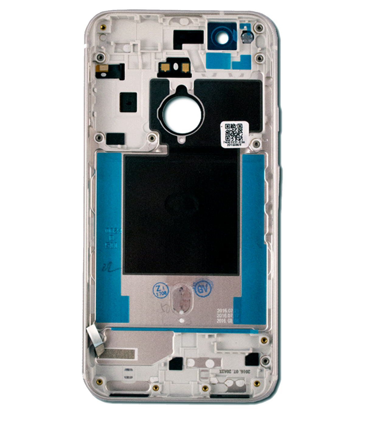 Back cover Glass For Google Pixel 5.0 (Used OEM Pull: Grade New) (White) - replacement component detail view