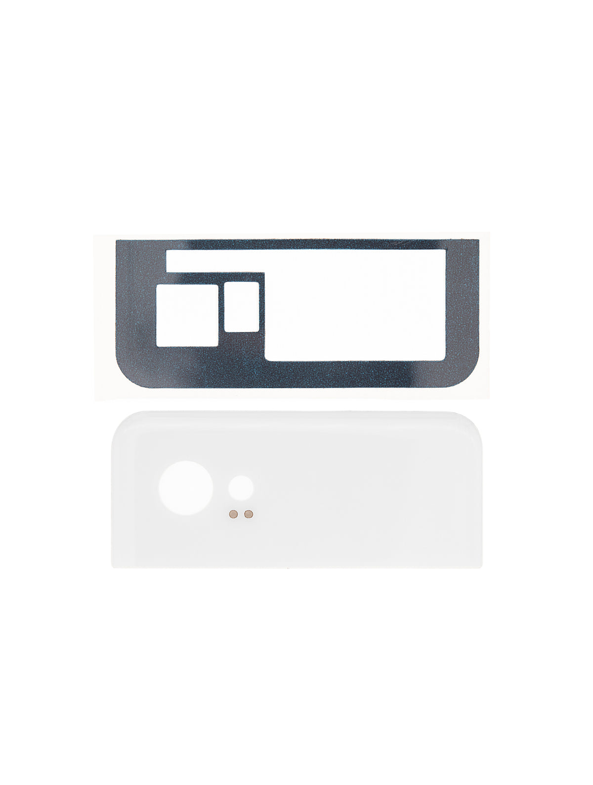 Back Glass For Google Pixel 2 XL (White) - phone repair part close-up