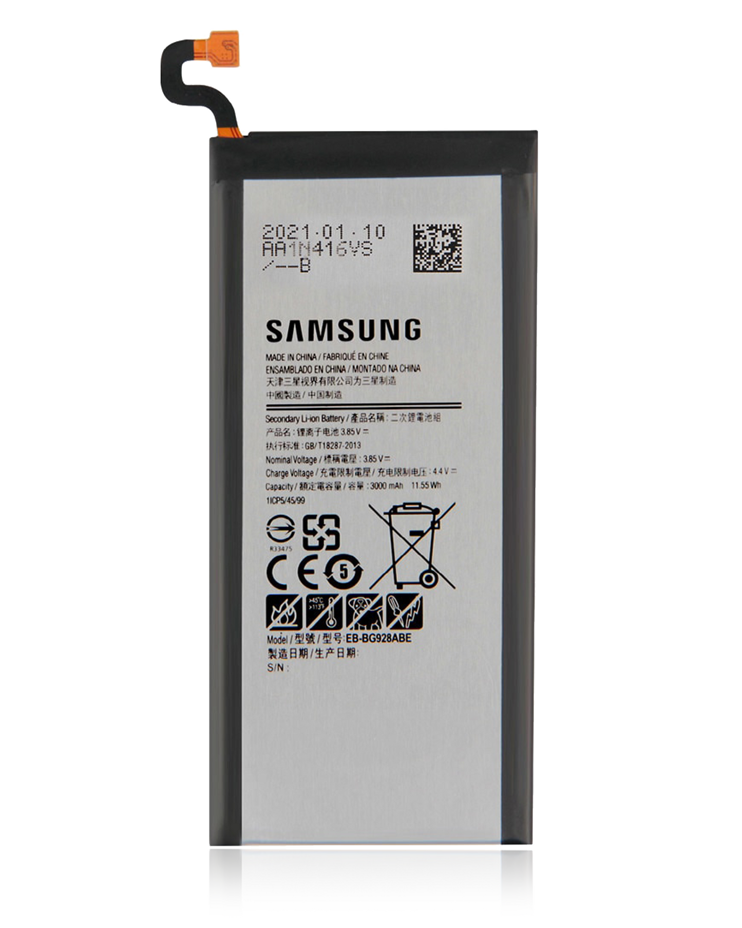 Replacement Battery For Samsung Galaxy S6 Edge Plus (EB-BG928ABA) (Service Pack)