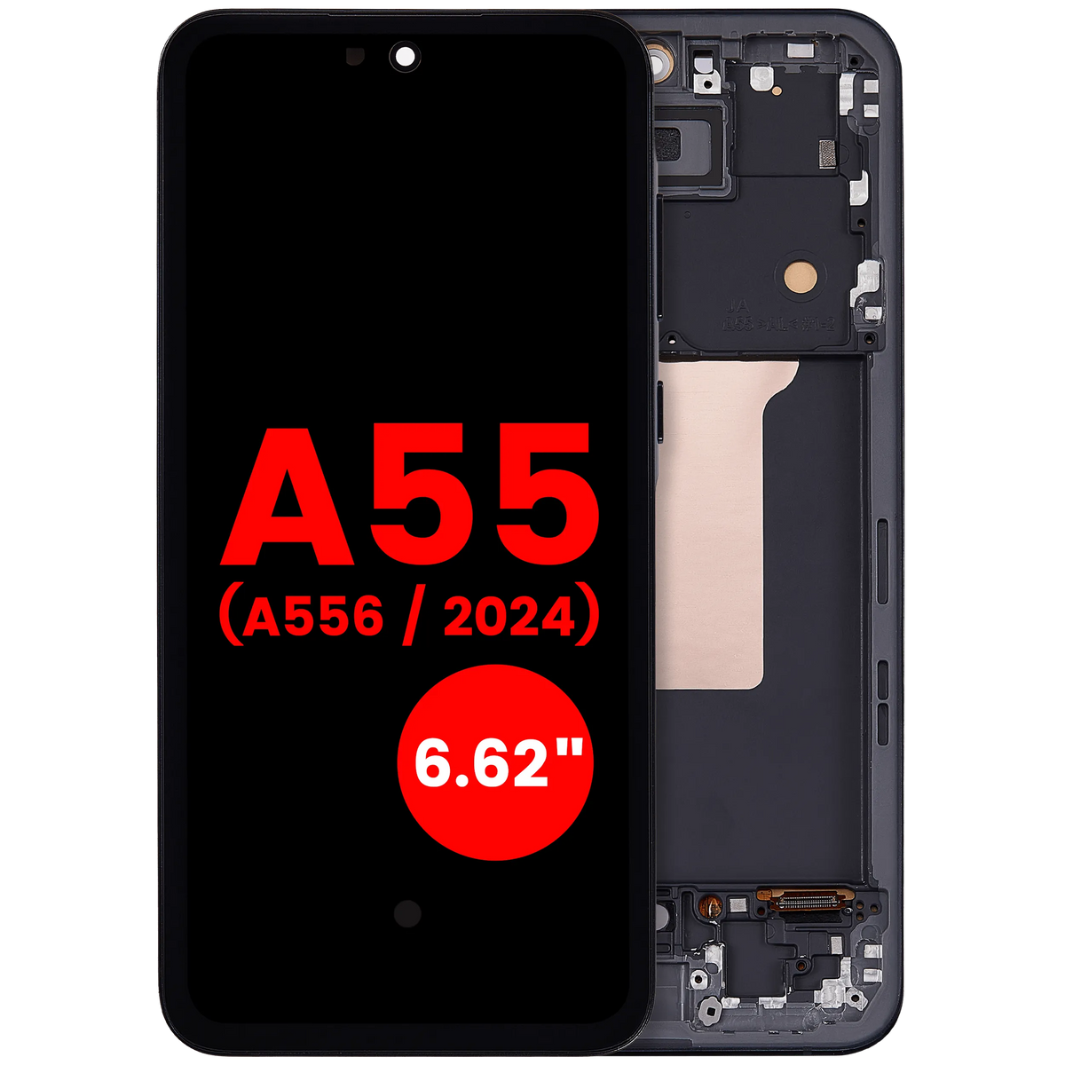 OLED Assembly With Frame For Samsung Galaxy A55 (A556 / 2024) (6.62") (Aftermarket Plus) (Navy) - product image 1
