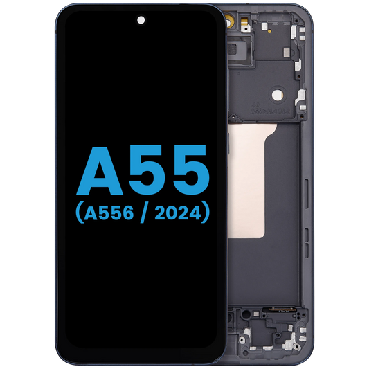 LCD Assembly With Frame For Samsung Galaxy A55 (A556 / 2024) (Aftermarket incell ) (Navy) - product image 1