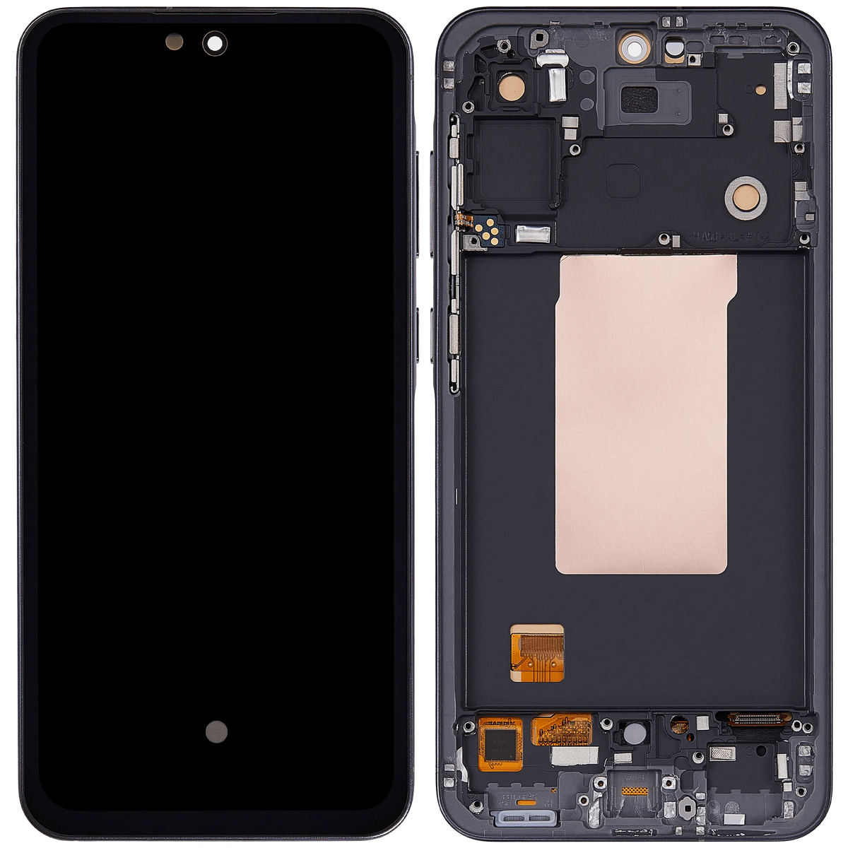 OLED Assembly With Frame For Samsung Galaxy A56 5G (A566 / 2025) (6.62") (Aftermarket Plus) (Graphite) - product image 7