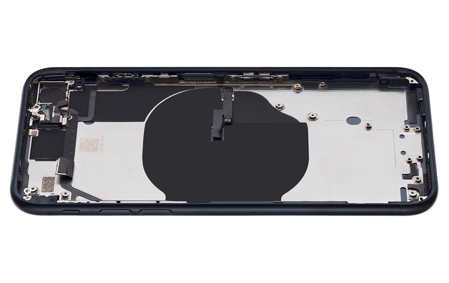 Back Housing W/ Small Components Pre-Installed For iPhone SE (2022) (Used OEM Pull: Grade A) (Midnight)