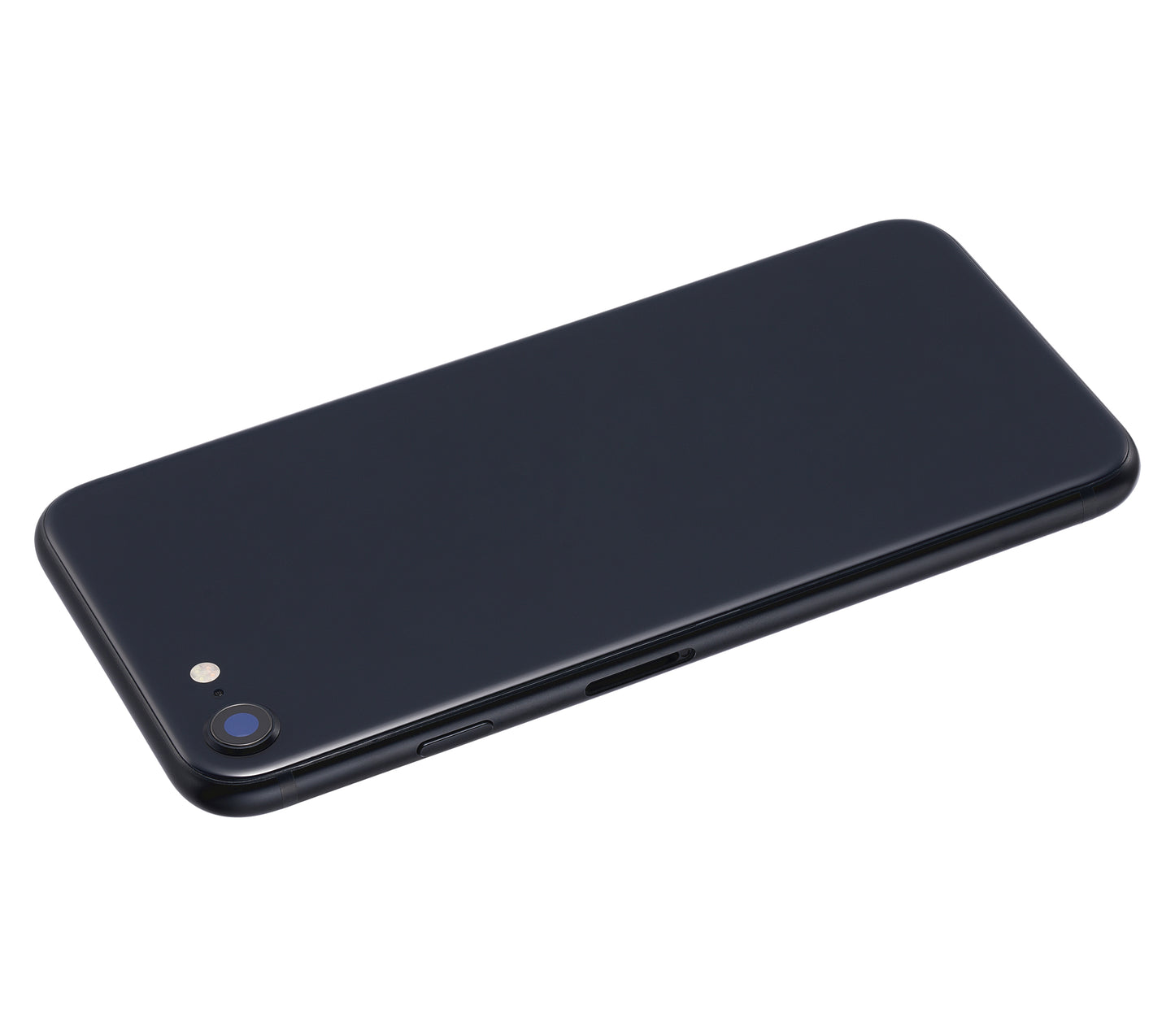 Back Housing W/ Small Components Pre-Installed For iPhone SE (2022) (Used OEM Pull: Grade A) (Midnight)