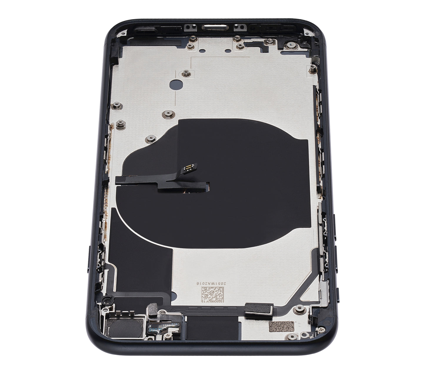 Back Housing W/ Small Components Pre-Installed For iPhone SE (2022) (Used OEM Pull: Grade A) (Midnight)