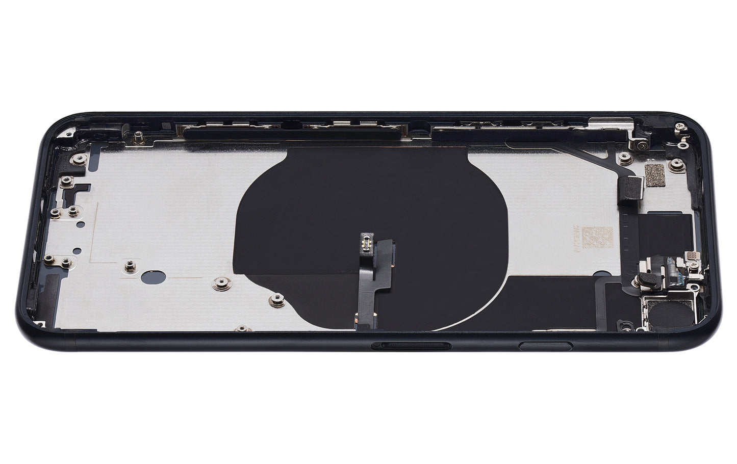 Back Housing W/ Small Components Pre-Installed For iPhone SE (2022) (Used OEM Pull: Grade A) (Midnight)