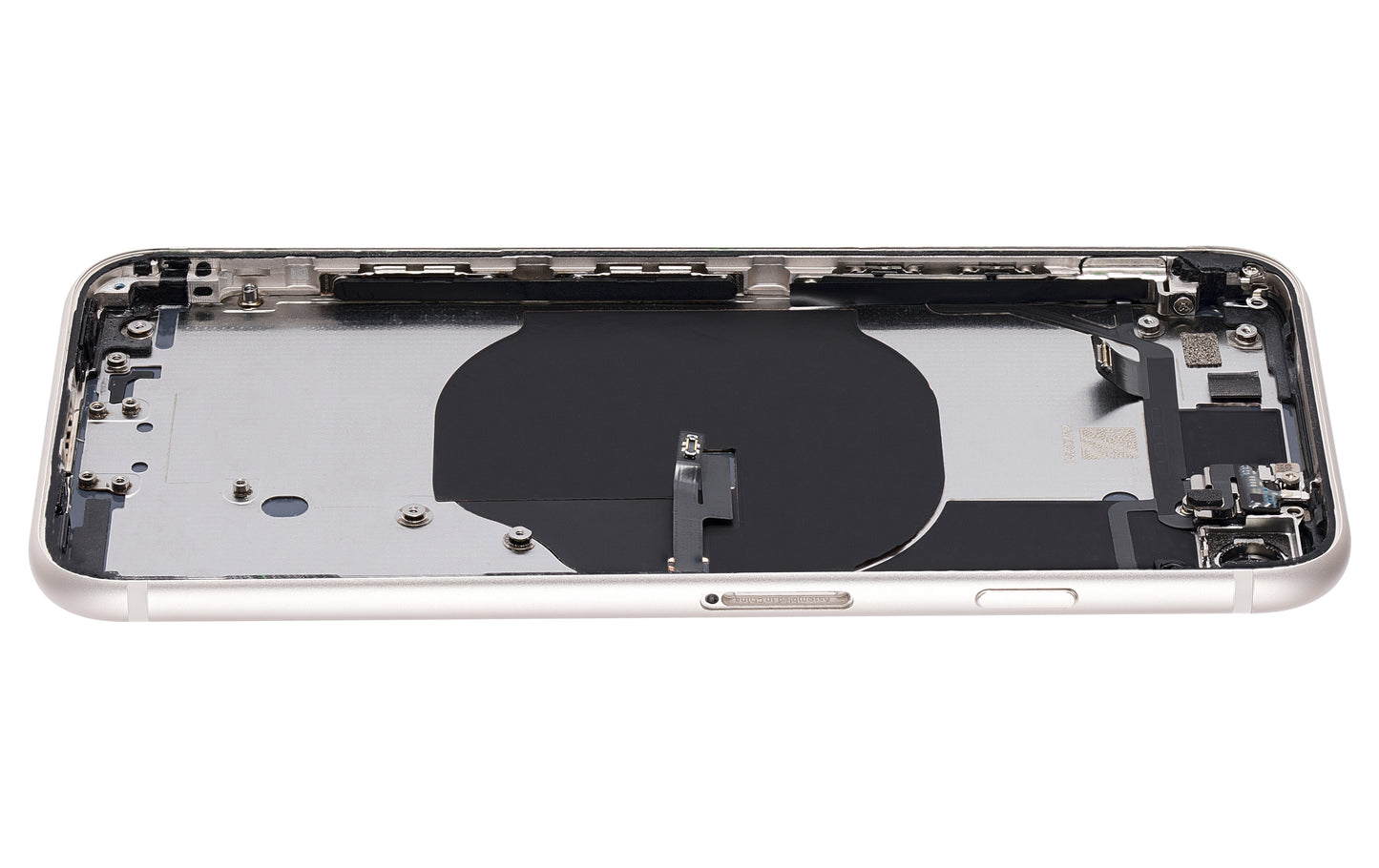 Back Housing W/ Small Components Pre-Installed For iPhone SE (2022) (Used OEM Pull: Grade A) (Starlight)