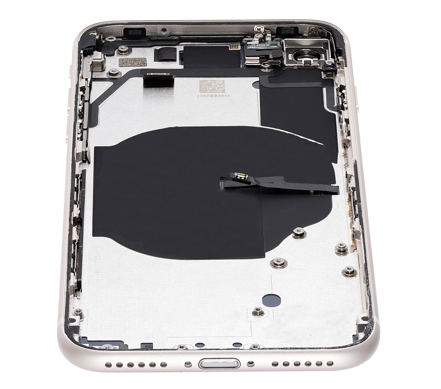 Back Housing W/ Small Components Pre-Installed For iPhone SE (2022) (Used OEM Pull: Grade A) (Starlight)