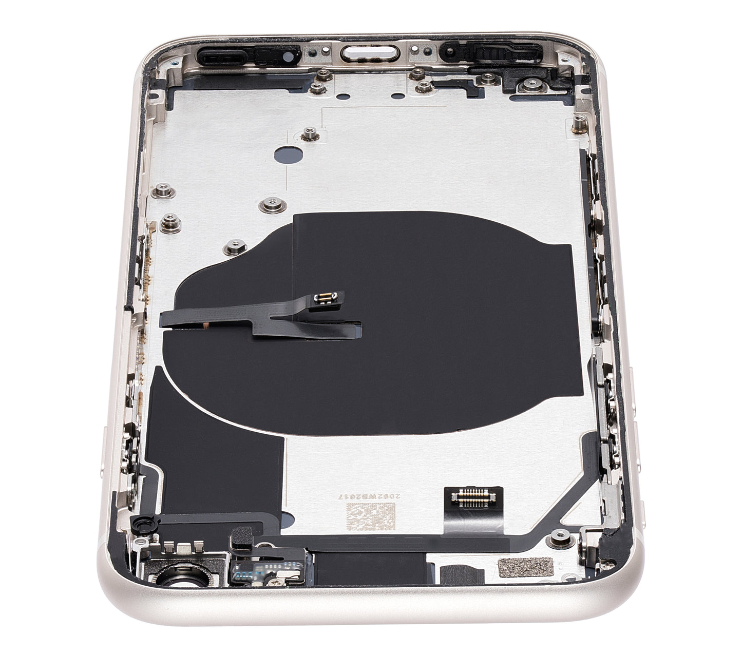 Back Housing W/ Small Components Pre-Installed For iPhone SE (2022) (Used OEM Pull: Grade B) (Starlight)