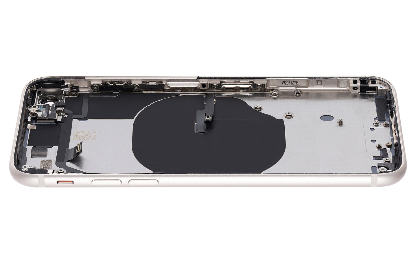 Back Housing W/ Small Components Pre-Installed For iPhone SE (2022) (Used OEM Pull: Grade B) (Starlight)