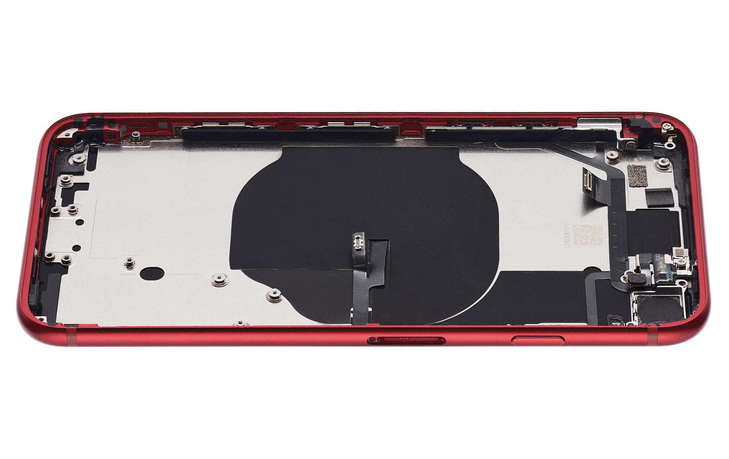 Back Housing W/ Small Components Pre-Installed For iPhone SE (2022) (Used OEM Pull: Grade B) (Red)