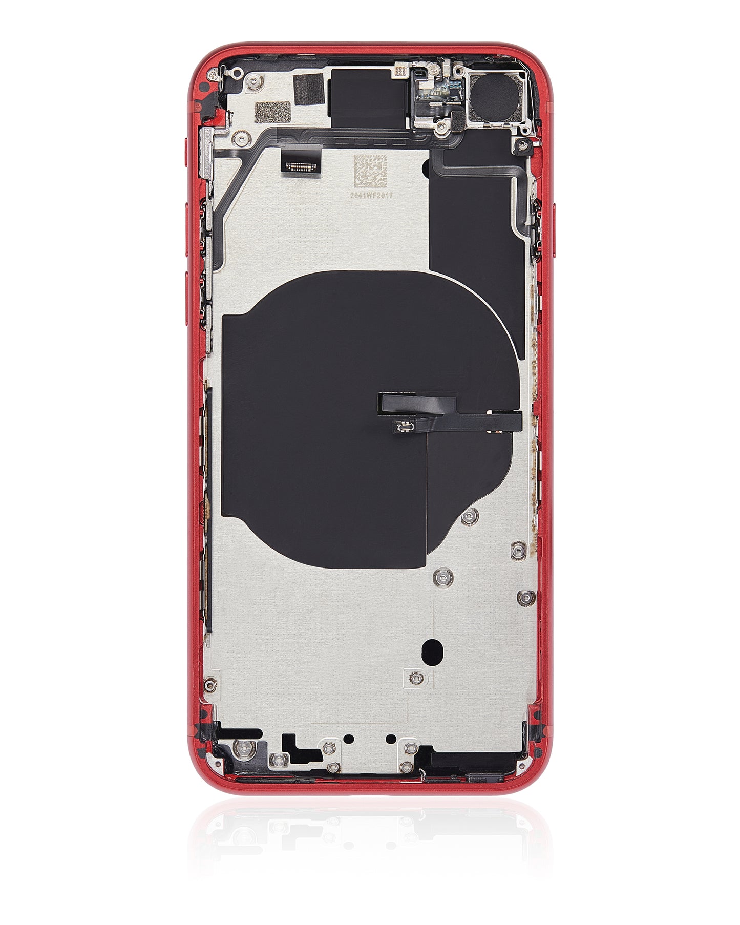 Back Housing W/ Small Components Pre-Installed For iPhone SE (2022) (Used OEM Pull: Grade B) (Red)