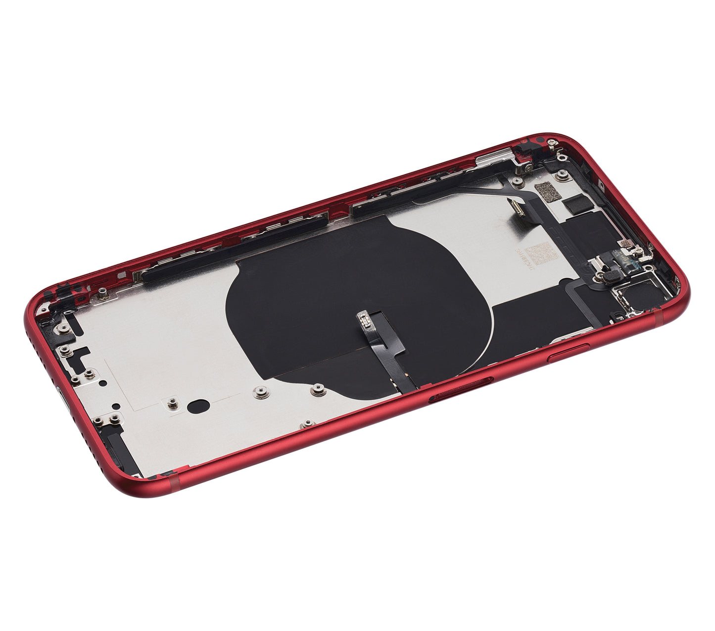Back Housing W/ Small Components Pre-Installed For iPhone SE (2022) (Used OEM Pull: Grade B) (Red)