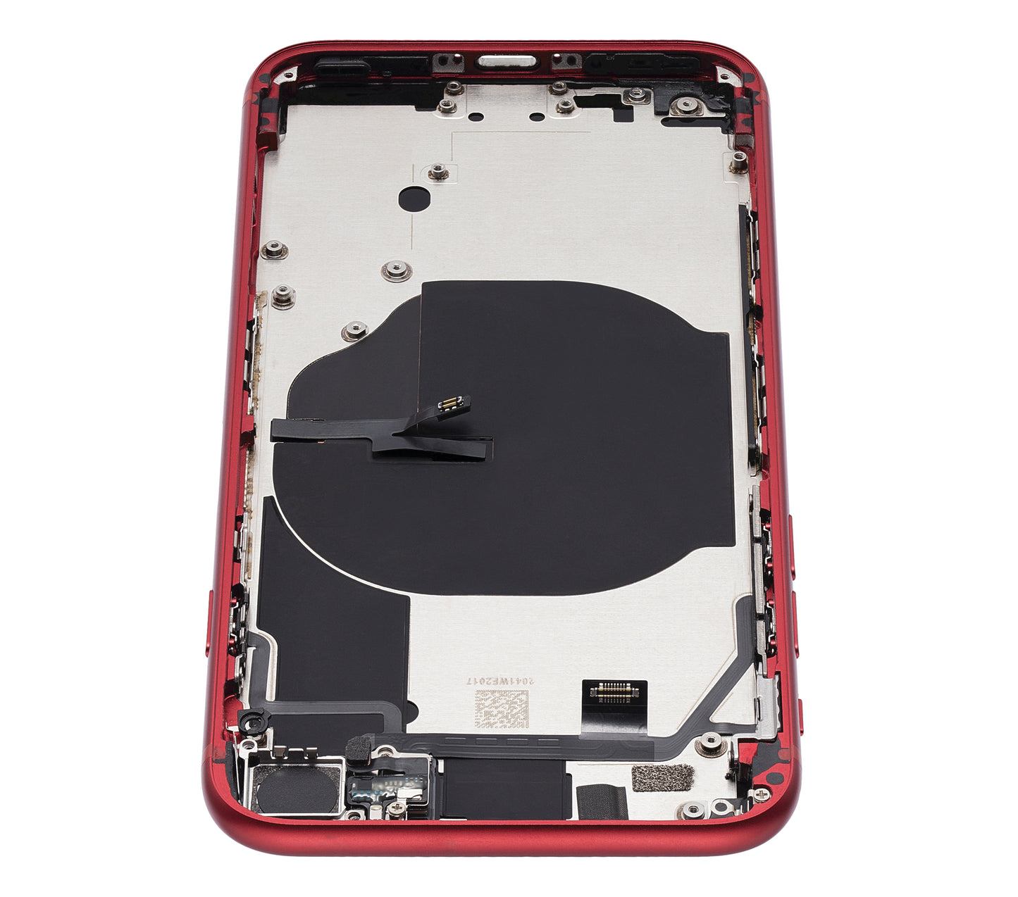 Back Housing W/ Small Components Pre-Installed For iPhone SE (2022) (Used OEM Pull: Grade B) (Red)