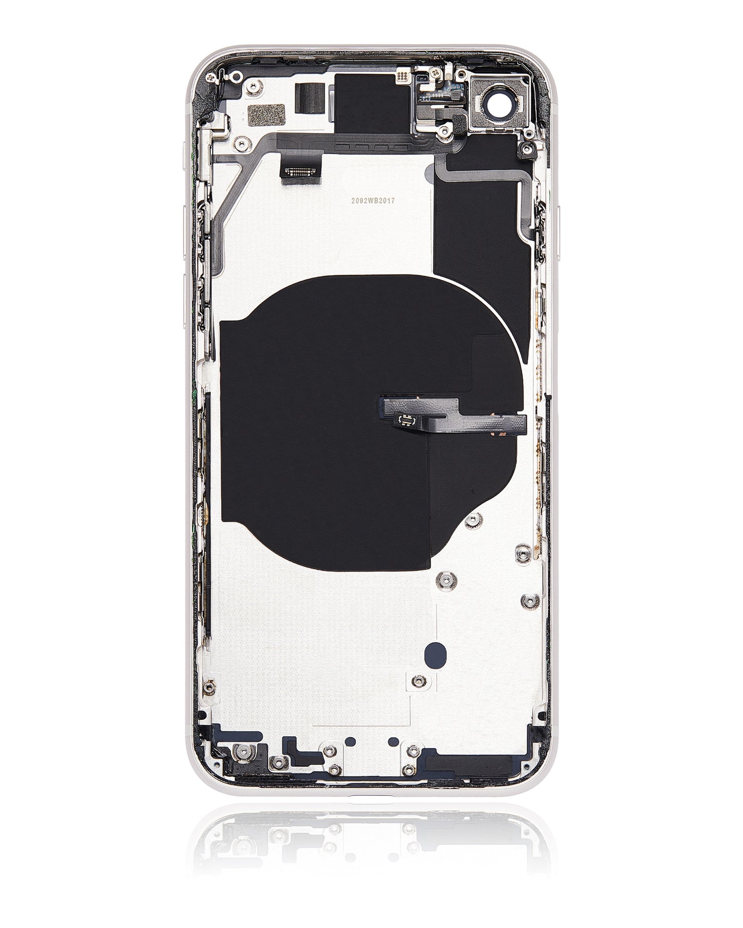 Back Housing W/ Small Components Pre-Installed For iPhone SE (2022) (Used OEM Pull: Grade C) (Starlight)
