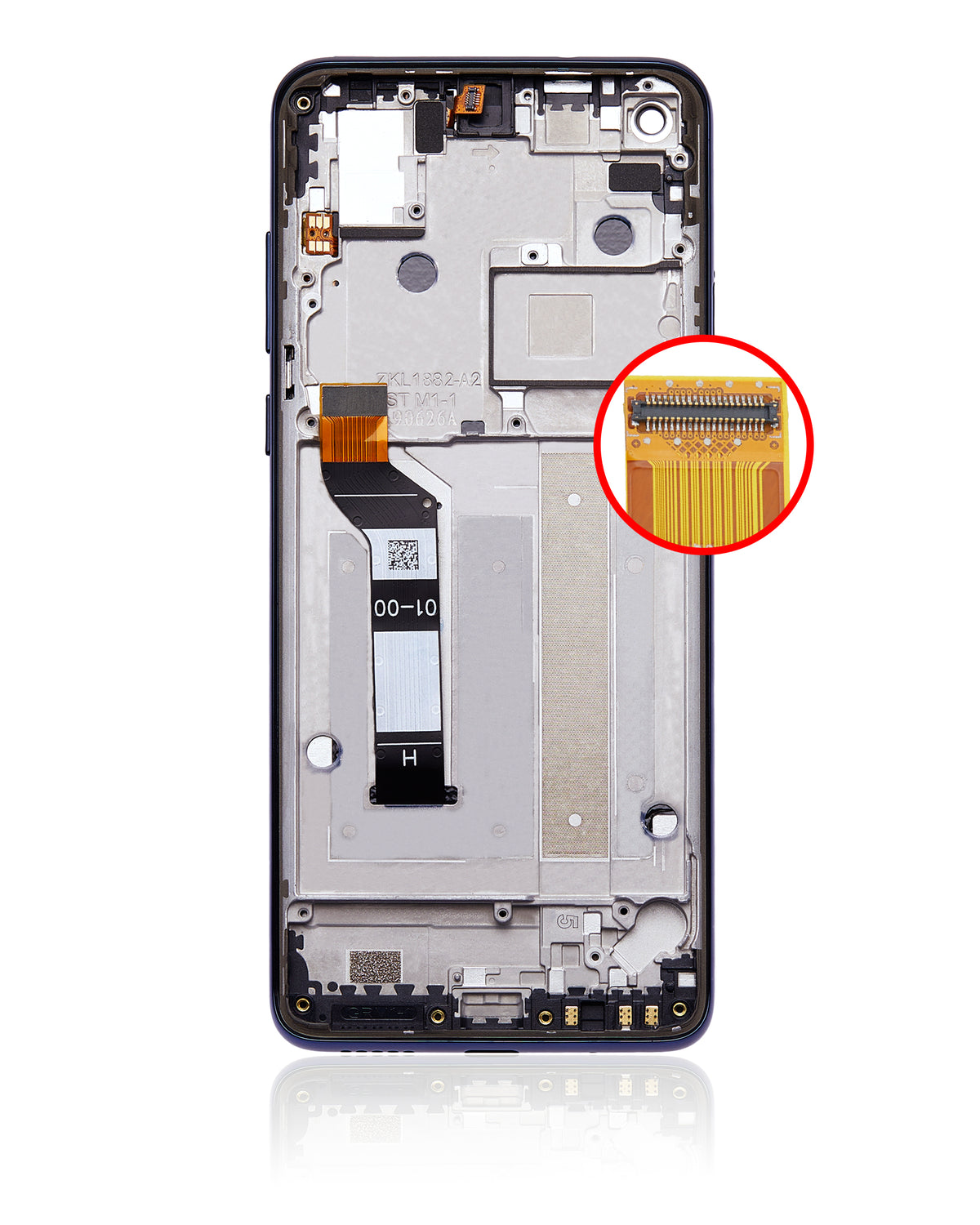 LCD Assembly With Frame For Motorola One Action (XT2013-1 / XT2013-2 / XT2013-4 / 2019) (Refurbished) (Denim Blue) - Motorola replacement part - product image 7 - SKU 107085002901