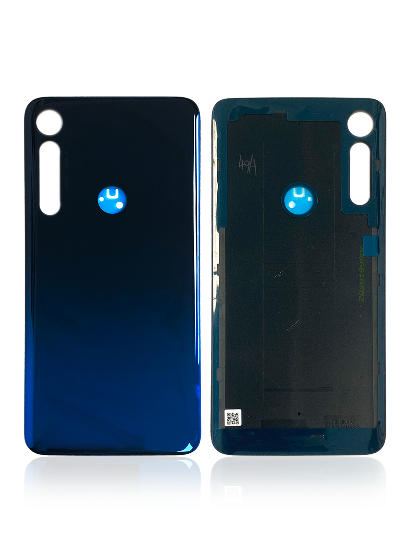 Back cover Glass For Motorola Moto G8 Play (XT2015 / 2019) (Blue) | compatible mobile phone replacement part | SKU 107085003331 | product image 1